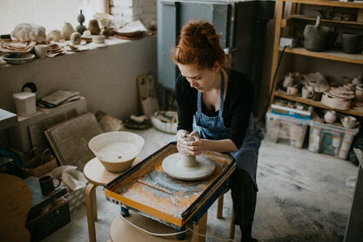 person creating digital art