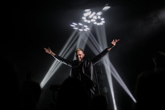 artist performing at a sponsored event