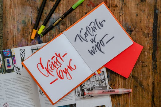 a creative workspace with tools and supplies